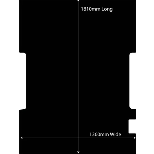 Rubber Ute Tub Mat to suit Ford Falcon AU BA BF -  1999 - May 2008 (Suits Factory Plastic Tub Liner) - Image 4