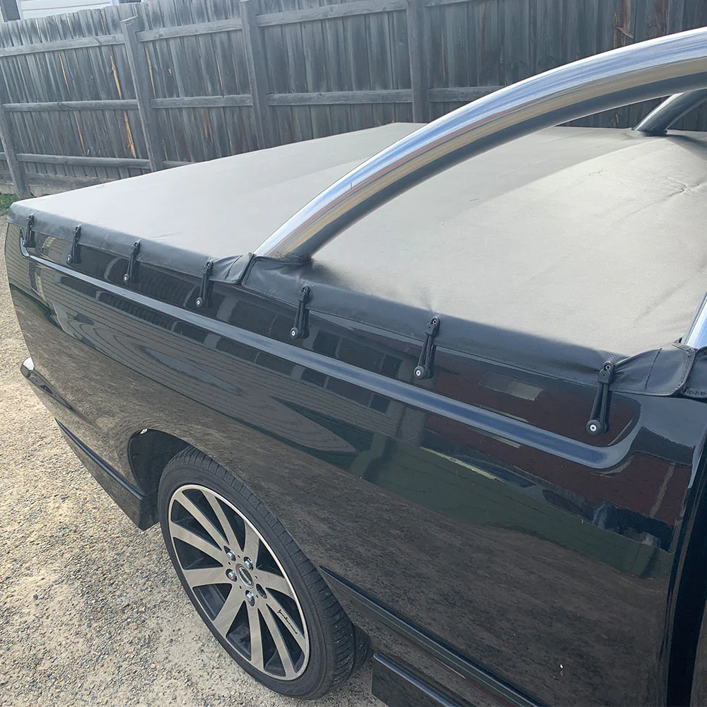Bunji Ute Tonneau Cover to fit Ford Falcon Ute AU BA BF (1999 - 2009) - Suits Factory Standard Sports Bars - Image 4