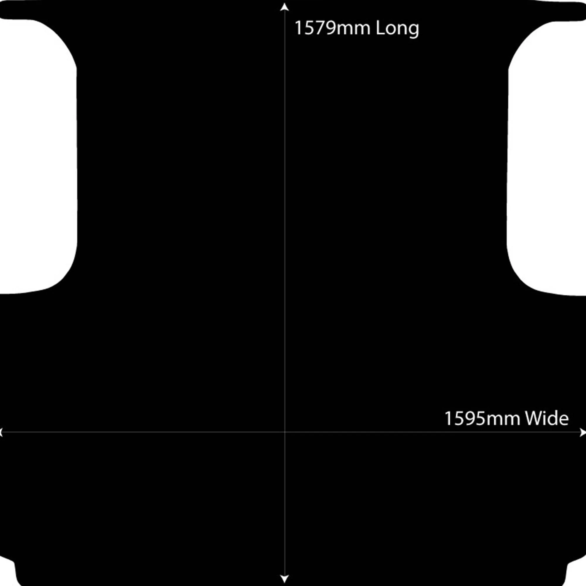 Rubber Ute Mat to fit Foton Tunland P201 Dual Cab 2014 to Current - Suits Spray On Liner Or No Liner - Image 2