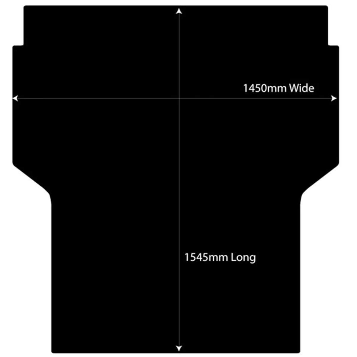 Rubber Ute Mat to fit GWM Cannon Dual Cab 2020 to Current - Suits Spray On Liner Or No Liner - Image 2