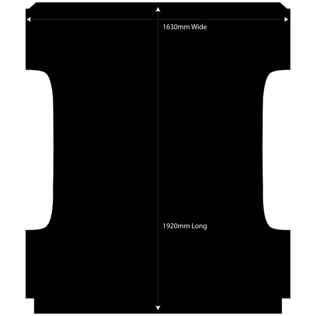 Rubber Ute Mat to fit Ram 1500 DS Classic Quad Cab 6 Foot 4"2018 to Current - Suits Spray On Liner Or No Liner - Image 2