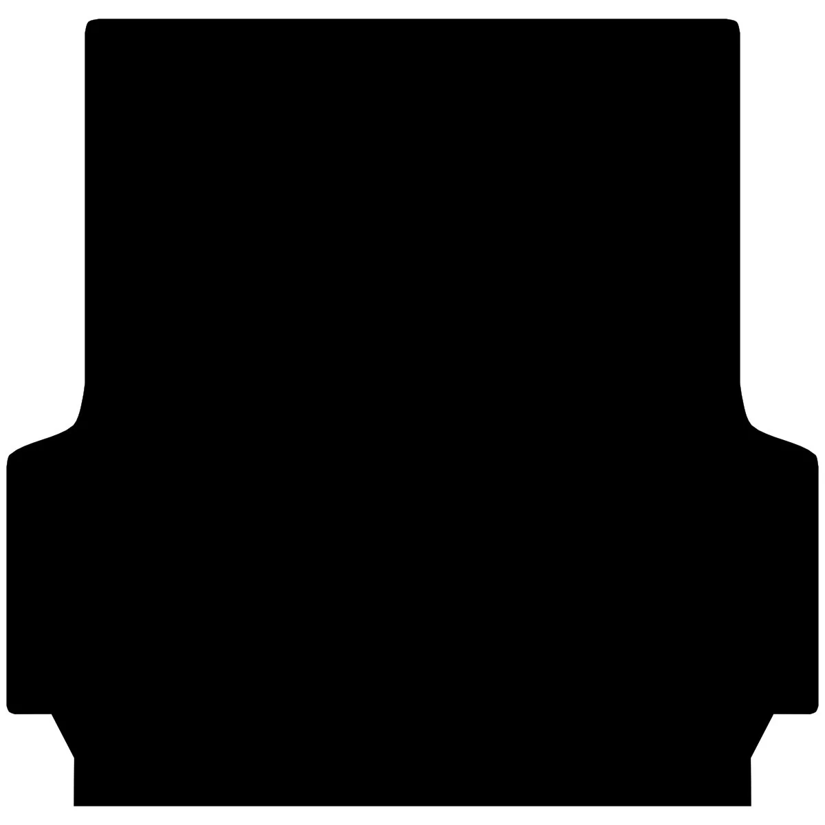 Rubber Ute Mat to suit Ford Next Gen Ranger WildTrak Dual Cab with WildTrak Factory Tub Liner July 2022 to Current