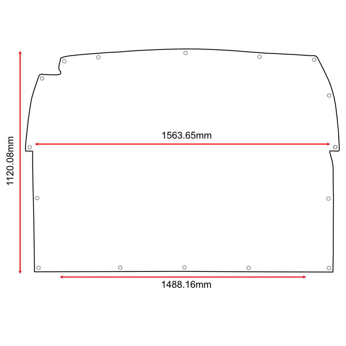 Air Conditioning Curtain to fit Toyota Hiace LWB / SWB April 2005 to 2015 - Image 3