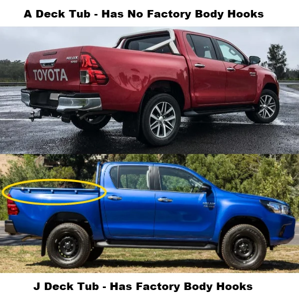 Clip On Tonneau Cover to fit Toyota Hilux (A Deck) Extra Cab Oct 2015-November 2025 - Image 3
